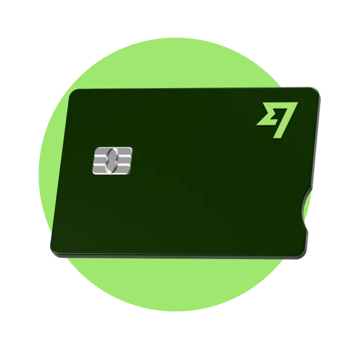 A 3D illustration of the Wise debit card